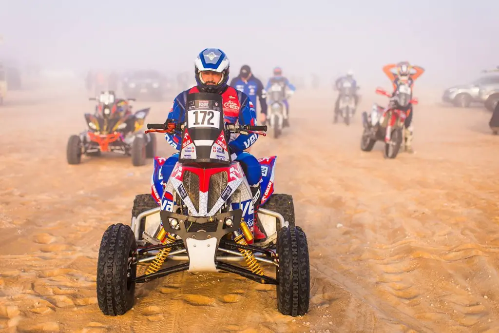 172 WISNIEWSKI Kamil (POL), Yamaha YFM 700R Raptor, FIM W2RC, ambiance during the Stage 1 of the 2024 Abu Dhabi Desert Challenge, on February 27, 2024 in Al Dhannah, United Arab Emirates © A.S.O/DPPI/B.Roux