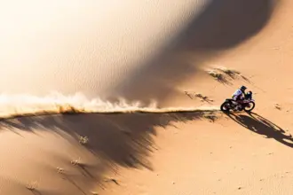 46 BRANCH Ross (BWA), Hero Motorsports Team Rally, Hero 450 Rally, FIM W2RC, action during the Stage 4 of the 2024 Abu Dhabi Desert Challenge, on March 1, 2024 in Mzeer’ah, United Arab Emirates © A.S.O/DPPI/B.Roux