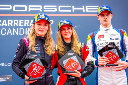 Lærke Rønn, Alexia Danielsson, Rasmus Vendelbo, Porsche Sprint Challenge Scandinavia, 2025, Porsche AG