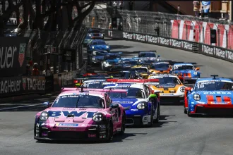 Porsche 911 GT3 Cup, Robert de Haan (NLD), BWT Lechner Racing (#1), Porsche Mobil 1 Supercup 2025, Monte-Carlo (MCO), Start