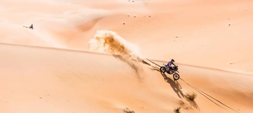 26 DABROWSKI Konrad (POL), Duust Rally Team, KTM 450 Rally Replica, FIM W2RC, action during the Stage 2 of the 2024 Abu Dhabi Desert Challenge, on February 28, 2024 between Al Dhannah and Mzeer’ah, United Arab Emirates © A.S.O/DPPI/B.Roux