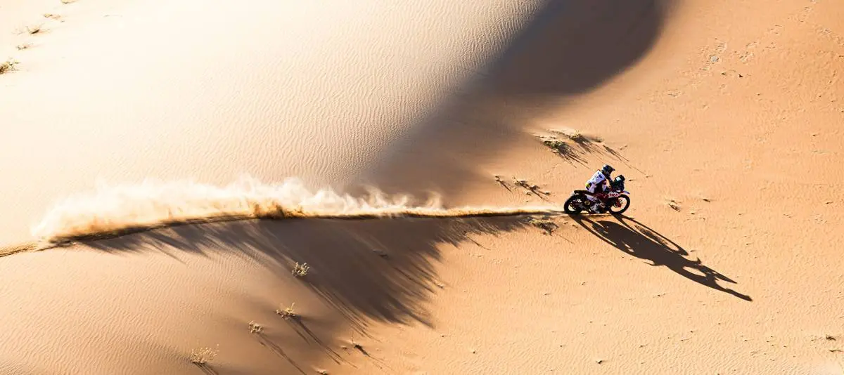 46 BRANCH Ross (BWA), Hero Motorsports Team Rally, Hero 450 Rally, FIM W2RC, action during the Stage 4 of the 2024 Abu Dhabi Desert Challenge, on March 1, 2024 in Mzeer’ah, United Arab Emirates © A.S.O/DPPI/B.Roux