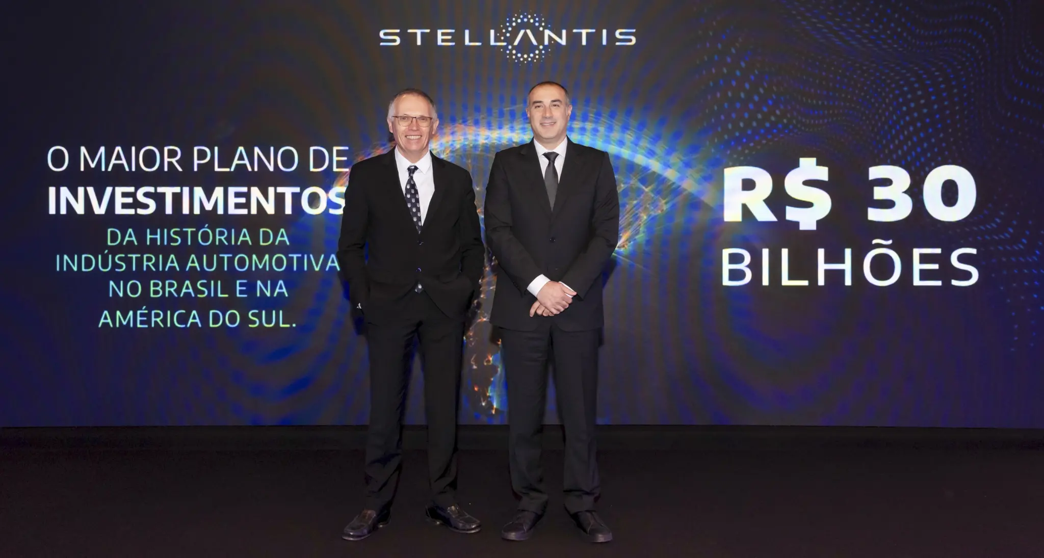 From Left - Stellantis CEO Carlos Tavares and Stellantis South America COO Emanuele Cappellano