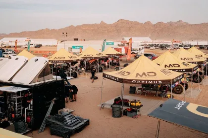 Bivouac during the Administrative and technical Scrutineering of the Dakar 2025 from January 1 to 2, 2025 in Start Camp - Bisha, Saudi Arabia © A.S.O./J.Lindini