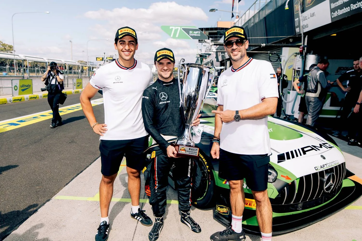 Mercedes-AMG GT3 #77, Mercedes-AMG Team Craft-Bamboo Racing, Jayden Ojeda, Lucas Auer, Maximilian Götz